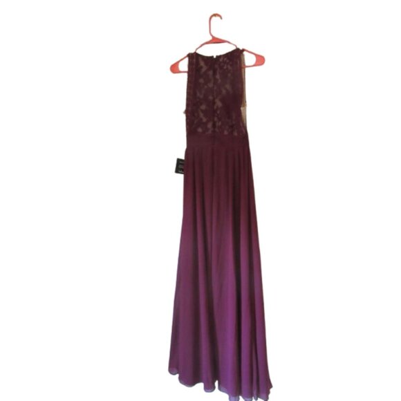 NWT, Lulus Forever And Always Burgundy Lace Maxi Dress Size XS - Picture 8 of 11